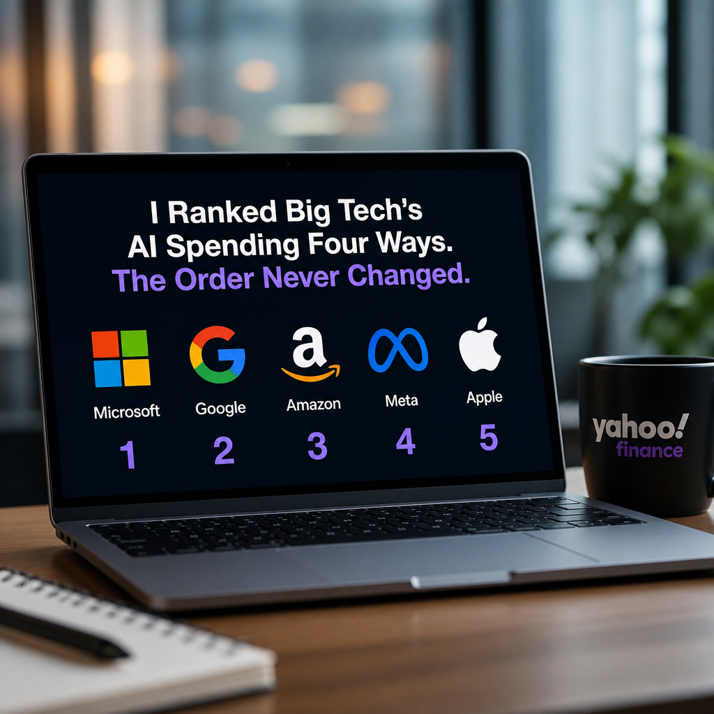 Big Tech’s AI Spending: A Consistent Ranking Across Four Perspectives